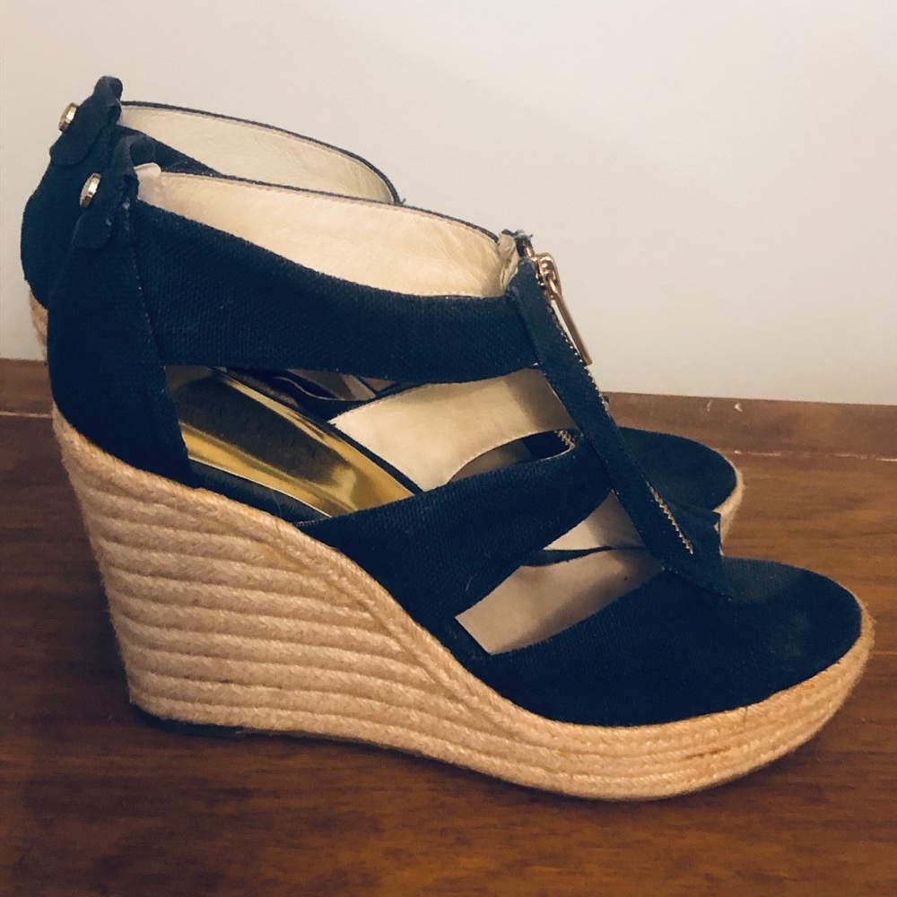 Michael Kors navy wedges